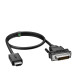 GCR Кабель 1.8m HDMI-DVI, 19M / 25M Dual Link, черный, 30 AWG, двойной экран, GCR-55520