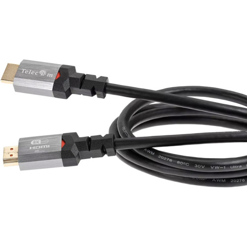 Кабель/ Кабель HDMI 19M/M,ver. 2.1, 8K@60 Hz 1.5m метал разъемы, Telecom <TCG365-1.5M> Кабель/ Кабель HDMI 19M/M,ver. 2.1, 8K@60 Hz 1.5m метал разъемы, Telecom <TCG365-1.5M>
