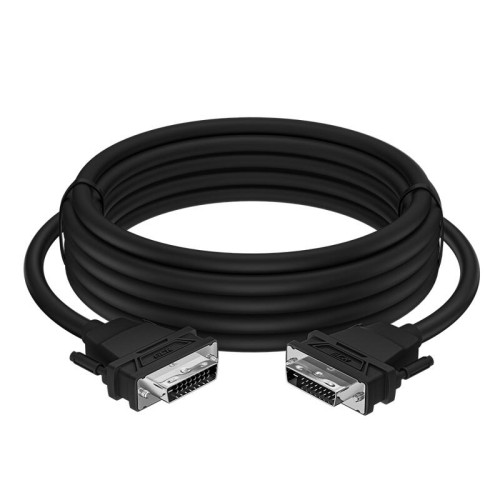 Greenconnect Кабель DVI-D 5.0m, черный, OD 8.5mm, 28/28 AWG, DVI/DVI, 25M/25M, GCR-DM2DMC-5.0m, двойной экран Greenconnect Кабель DVI-D 5.0m, черный, OD 8.5mm, 28/28 AWG, DVI/DVI, 25M/25M, GCR-DM2DMC-5.0m, двойной экран