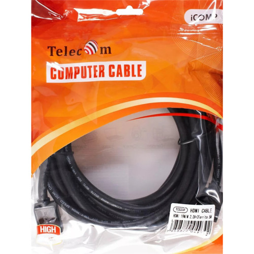 Кабель/ Кабель HDMI-19M --- HDMI-19M ver 2.0+3D/Ethernet ,5m, 2 фильтраTelecom <TCG215F-5M>