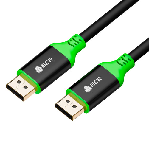 GCR PRO Кабель 0.5m DisplayPort v1.4, 8K 60Hz, 4K 165Hz, черный, 3X экран с армированием, AL case, GCR-53984