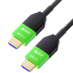 GCR PRO Кабель 35.0m оптический HDMI 2.1 8K 60Hz, 4K 144Hz, высокоскоростной 48.0 Гбит/с, черный, деревянная катушка, GCR-55677