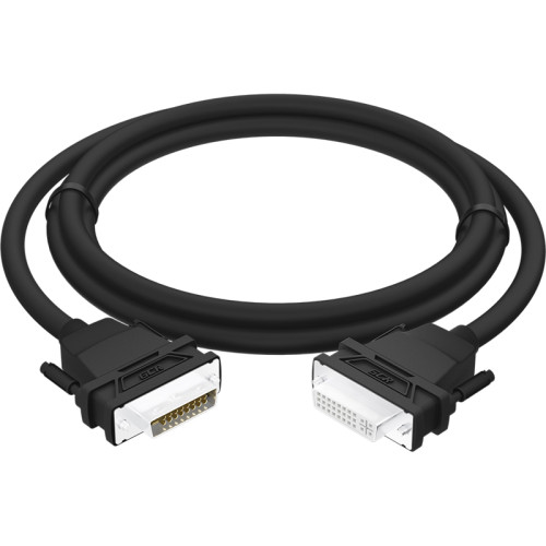 GCR Удлинитель 1.5m DVI-D, черный, DVI/DVI, 25M/25F, FullHD, 28 AWG, GCR-54714