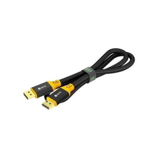 GCR Кабель 2.0m DisplayPort v1.2, черный, AL case, желтый ПВХ, 28/28 AWG, GCR-54437