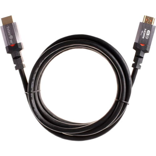 Кабель/ Кабель HDMI 19M/M,ver. 2.1, 8K@60 Hz 2m метал разъемы, Telecom <TCG365-2M>