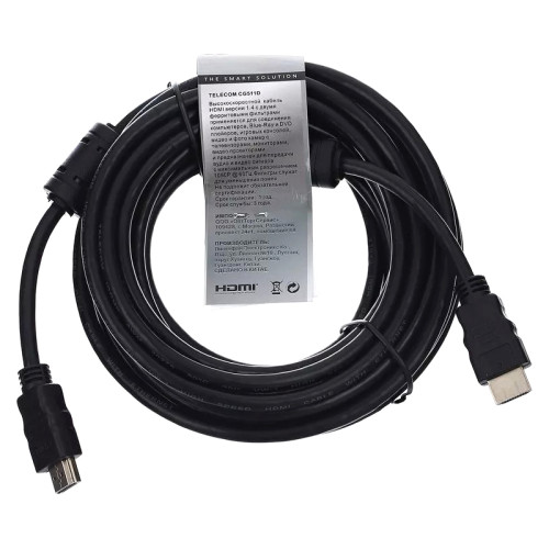 Кабель/ Кабель Telecom HDMI 19M/M+2 фильтра 1.4V W/Ethernet/3D <CG511D-7.5M>