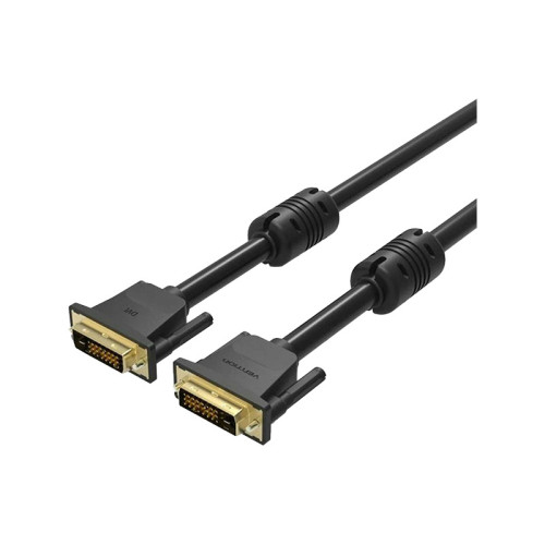 Кабель Vention DVI-D Dual link 25M/25M с ферритовым фильтром - 1.5м. Кабель Vention DVI-D Dual link 25M/25M с ферритовым фильтром - 1.5м.