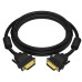 GCR PRO Кабель PROF 30.0m DVI-D, черный, GOLD, ферритовые кольца, 28 AWG, DVI/DVI, 25M/25M, двойной экран, GCR-51123