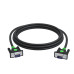 GCR Кабель PROF SVGA 30.0m чёрный, позолоченные контакты, ферритовые кольца, OD8.0mm, 15M / 15M, 28/28 AWG, двойной экран