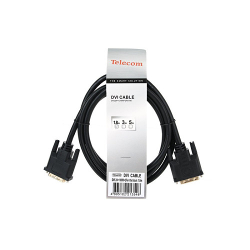 Кабель/ Кабель DVI-D--DVI-D Dual link 25M/25M, экран, феррит.кольца, 1.8м Telecom <TCG441D-1.8M> Кабель/ Кабель DVI-D--DVI-D Dual link 25M/25M, экран, феррит.кольца, 1.8м Telecom <TCG441D-1.8M>