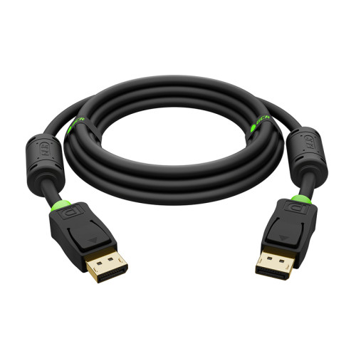 GCR PRO Кабель PROF 1.0m DisplayPort v1.4, 8K 60Hz, 4K 165Hz, черный, ферритовые фильтры, 3Х экран с армированием, GCR-53961