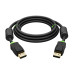 GCR PRO Кабель PROF 1.0m DisplayPort v1.4, 8K 60Hz, 4K 165Hz, черный, ферритовые фильтры, 3Х экран с армированием, GCR-53961