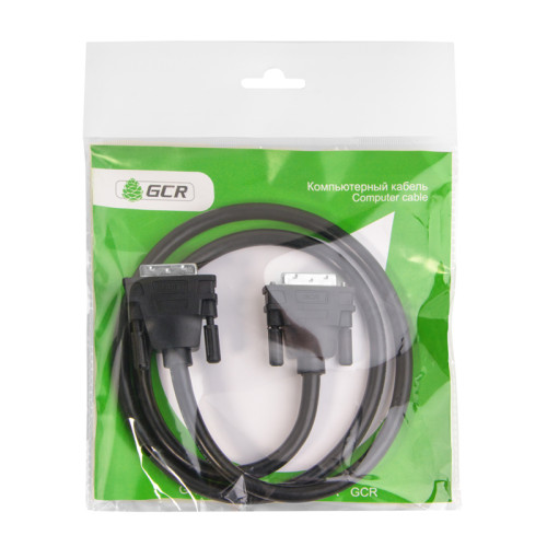 Greenconnect Кабель DVI-D 3.0m, черный, OD 8.5mm, 28/28 AWG, DVI/DVI, 25M/25M, GCR-DM2DMC-3.0m, двойной экран