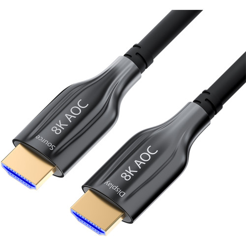 GCR Кабель 20m оптический HDMI 2.1 8K 60Hz, для подключения SmartTV, AppleTV, XBOX Series X, PS5, GCR-52435