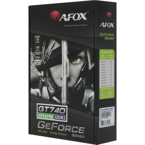 Видеокарта AFOX PCIE16 GT740 LP 4GB GDDR3 AF740-4096D3L3