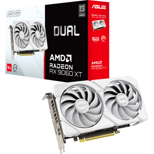 Видеокарта/ DUAL-RX9060XT-16G-WHITE