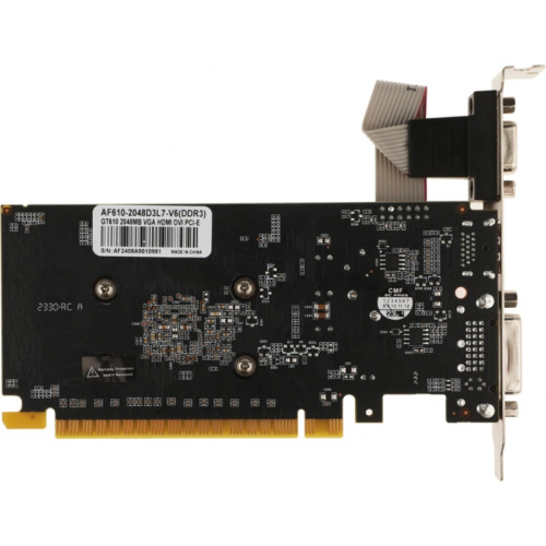 Видеокарта AFOX PCIE16 GT610 2GB DDR3 AF610-2048D3L7-V6