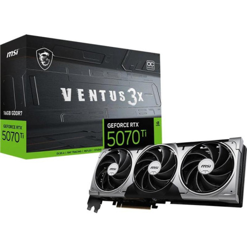 Видеокарта MSI PCIE16 RTX5070TI 16GB RTX 5070 Ti 16G VENTUS 3X OC