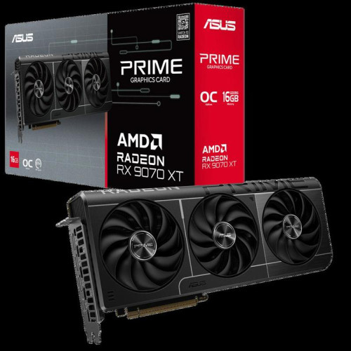 Видеокарта ASUS Bad Pack RX9070XT PRIME OC 16GB GDDR6 256bit 3xDP HDMI 3FAN RTL (PRIME-RX9070XT-O16G) bp
