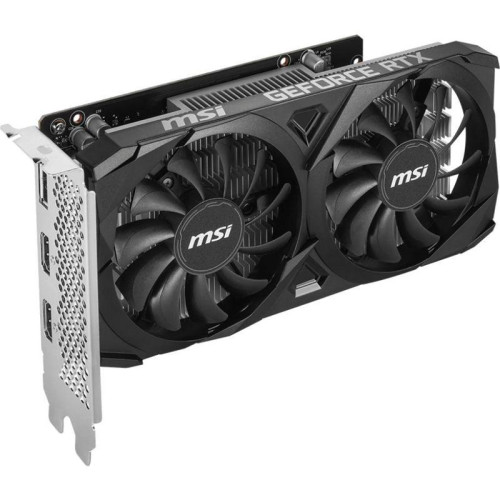 Видеокарта MSI PCI-E 4.0 RTX 3050 VENTUS 2X 6G OC NVIDIA GeForce RTX 3050 6Gb 96bit GDDR6 1492/14000 HDMIx2 DPx1 HDCP Ret [RTX 3050 VENTUS 2X 6G OC]
