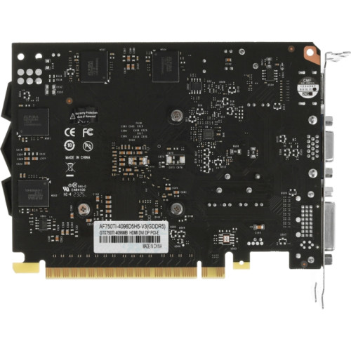 Видеокарта Afox GTX750Ti 4GB GDDR5 128bit VGA DVI HDMI 1FAN RTL