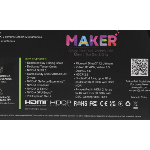 Видеокарта Palit PCI-E 4.0 RTX4060 DUAL OC NVIDIA GeForce RTX 4060 8Gb 128bit GDDR6 1830/17000 HDMIx1 DPx3 HDCP Ret [NE64060T19P1-1070D]