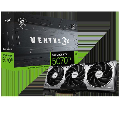Видеокарта MSI RTX5070Ti VENTUS 3X 16GB GDDR7 256bit 3xDP HDMI 3FAN RTL