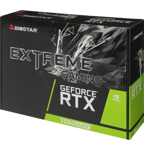 Видеокарта Biostar PCI-E 3.0 RTX2060 Super-8GB NVIDIA GeForce RTX 2060SUPER 8Gb 256bit GDDR6 1470/14000 DVIx1 HDMIx1 DPx1 HDCP Ret