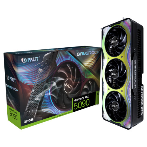 Видеокарта/ PA-RTX5090 GAMEROCK NVIDIA GeForce RTX 5090 32Gb 512bit GDDR7 2017/28000 HDMIx1 DPx3 HDCP