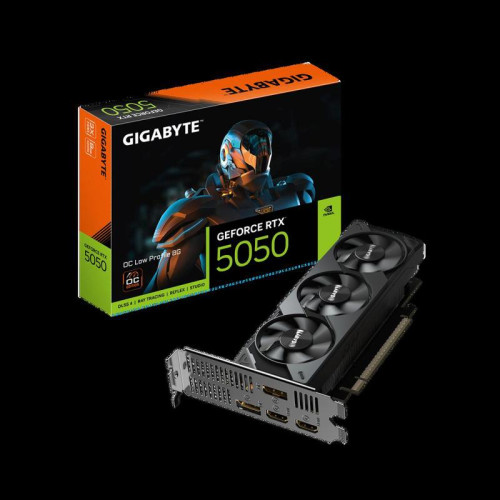 Видеокарта Gigabyte RTX5050 OC Low Profile 8GB GDDR6 128bit 2xDP 2xHDMI 3FAN LP RTL