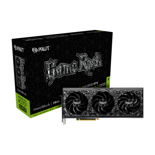 Видеокарта/ RTX4070Ti SUPER GameRock Omniblack 16GB GDDR6X 256-bit DPx3 HDMI 3FAN RTL