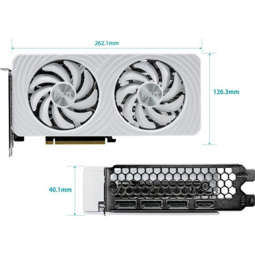 Видеокарта/ Palit GeForce RTX 5060 White OC Видеокарта/ Palit GeForce RTX 5060 White OC