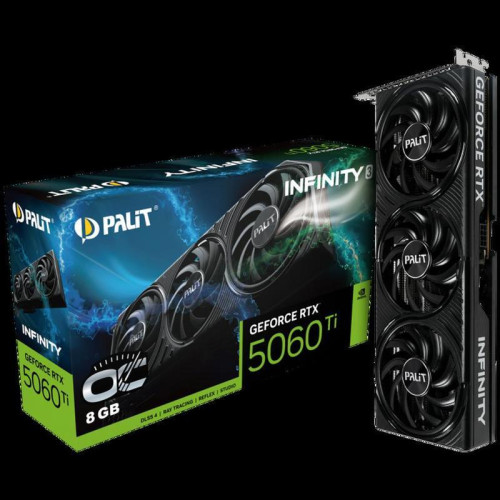 Видеокарта PCIE16 RTX5060TI 8GB PA-RTX5060Ti INFINITY 3 OC 8GB PALIT Видеокарта PCIE16 RTX5060TI 8GB PA-RTX5060Ti INFINITY 3 OC 8GB PALIT