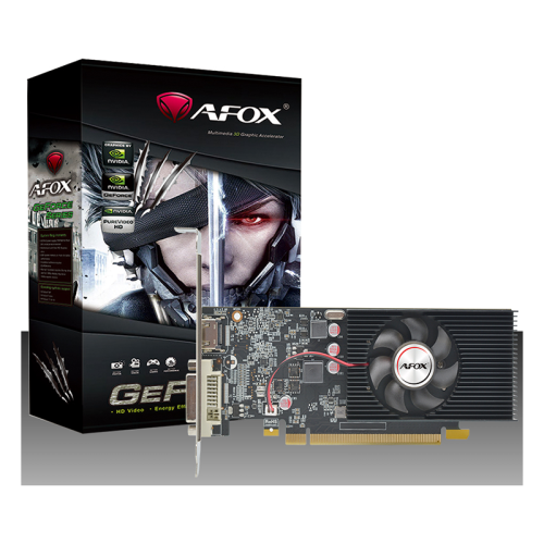 Видеокарта VGA AFOX NVIDIA Geforce GT1030 LP 2GB, GDDR5/64-bit, PCIe 3.0, 1xDVI-D, 1xHDMI 2.0, 1-slot