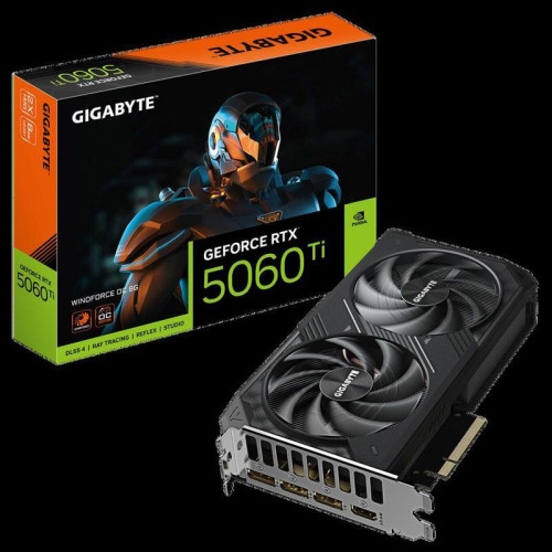Видеокарта Gigabyte Bad Pack RTX5060Ti WINDFORCE OC 8GB GDDR7 128bit 3xDP HDMI 2FAN RTL bp