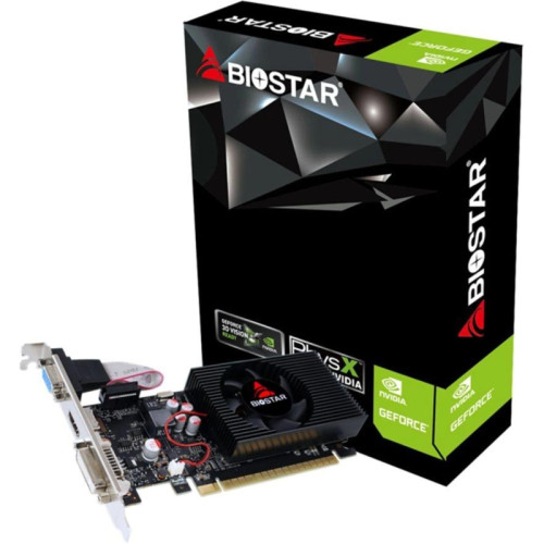 Видеокарта Biostar PCI-E GT730-4GB D3 LP (GF108) NVIDIA GeForce GT 730 4Gb 128bit GDDR3 700/1333 DVIx1 HDMIx1 CRTx1 HDCP Ret low profile [VN7313TH41]