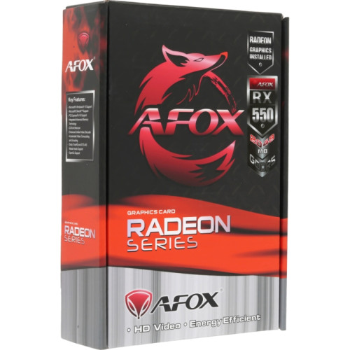 Видеокарта Afox RX550 2GB GDDR5 128bit DVI DP HDMI 2FAN RTL