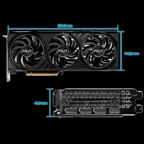 Видеокарта Palit PCI-E 5.0 RTX5060Ti INFINITY 3 NVIDIA GeForce RTX 5060TI 16Gb 128bit GDDR7 2407/28000 HDMIx1 DPx3 HDCP Ret