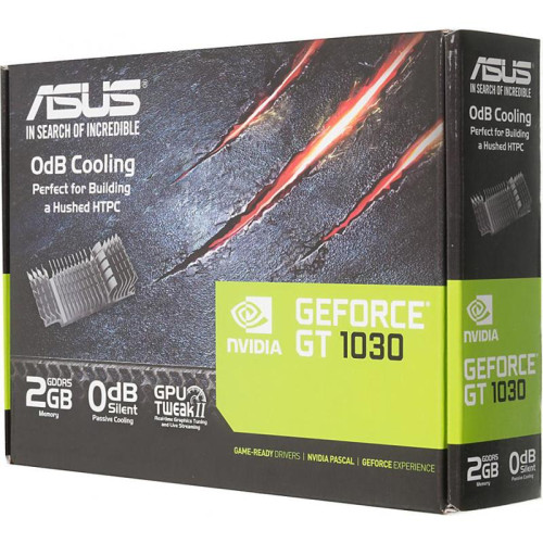 Видеокарта ASUS PCI-E GT1030-SL-2G-BRK NVIDIA GeForce GT 1030 2Gb 64bit GDDR5 1228/6008 DVIx1 HDMIx1 HDCP Ret low profile [GT1030-SL-2G-BRK]