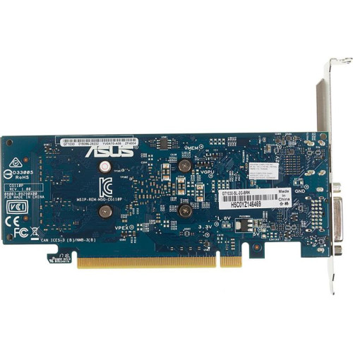 Видеокарта ASUS PCI-E GT1030-SL-2G-BRK NVIDIA GeForce GT 1030 2Gb 64bit GDDR5 1228/6008 DVIx1 HDMIx1 HDCP Ret low profile [GT1030-SL-2G-BRK]