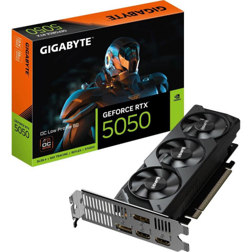 Видеокарта Gigabyte PCI-E 5.0 GV-N5050OC-8GL 1.0 NVIDIA GeForce RTX 5050 8Gb 128bit GDDR7 2572/28000 HDMIx1 DPx3 HDCP Ret