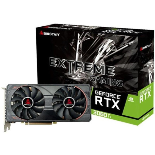 Видеокарта Biostar PCI-E 4.0 RTX3060Ti-LHR NVIDIA GeForce RTX 3060Ti 8Gb 256bit GDDR6 1410/14000 HDMIx1 DPx3 HDCP Ret