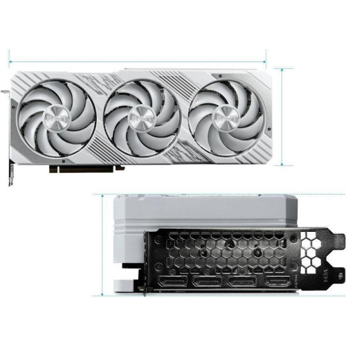 Видеокарта Palit PCI-E 4.0 RTX4070Ti SUPER GAMINGPRO WHITE OC NVIDIA GeForce RTX 4070TI Super 16Gb 256bit GDDR6X 2340/21000 HDMIx1 DPx3 HDCP Ret [NED47TST19T2-1043W]