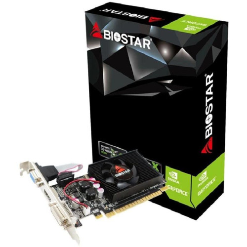 Видеокарта Biostar PCI-E G210-1GB D3 LP NVIDIA GeForce 210 1Gb 64bit DDR3 589/1333 DVIx1 HDMIx1 CRTx1 Ret low profile [VN2103NHG6]