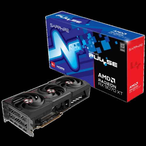 Видеокарта Sapphire RX9070XT PULSE 16GB GDDR6 256bit 2xDP 2xHDMI 3FAN RTL