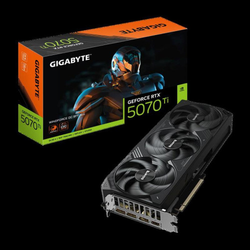 Видеокарта GIGABYTE PCIE16 RTX5070TI 16GB GV-N507TWF3OC-16GD