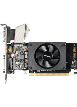 Видеокарта Gigabyte PCI-E GV-N710D3-2GL 2.0 NVIDIA GeForce GT 710 2Gb 64bit DDR3 954/1600 DVIx1 HDMIx1 CRTx1 HDCP Ret low profile [GV-N710D3-2GL 2.0]