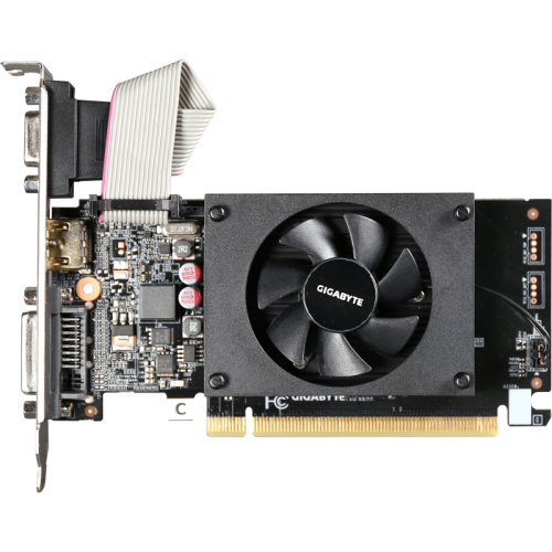 Видеокарта Gigabyte PCI-E GV-N710D3-2GL 2.0 NVIDIA GeForce GT 710 2Gb 64bit DDR3 954/1600 DVIx1 HDMIx1 CRTx1 HDCP Ret low profile [GV-N710D3-2GL 2.0]
