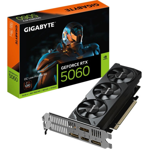 Видеокарта Gigabyte PCI-E 5.0 GV-N5060OC-8GL 1.0 NVIDIA GeForce RTX 5060 8Gb 128bit GDDR7 3840/28000 HDMIx1 DPx3 HDCP Ret Видеокарта Gigabyte PCI-E 5.0 GV-N5060OC-8GL 1.0 NVIDIA GeForce RTX 5060 8Gb 128bit GDDR7 3840/28000 HDMIx1 DPx3 HDCP Ret