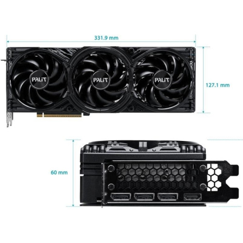 Видеокарта Palit PCI-E RTX5070Ti GAMINGPRO NVIDIA GeForce RTX 5070TI 16Gb 256bit GDDR7 2295/28000 HDMIx1 DPx3 HDCP Ret